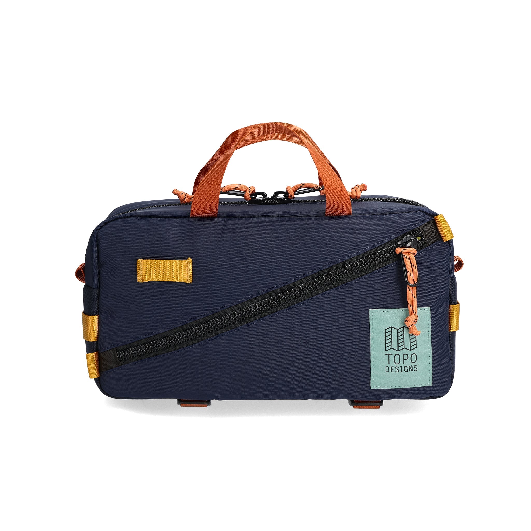 Front View of Topo Designs Quick Pack  in "Navy / Multi"