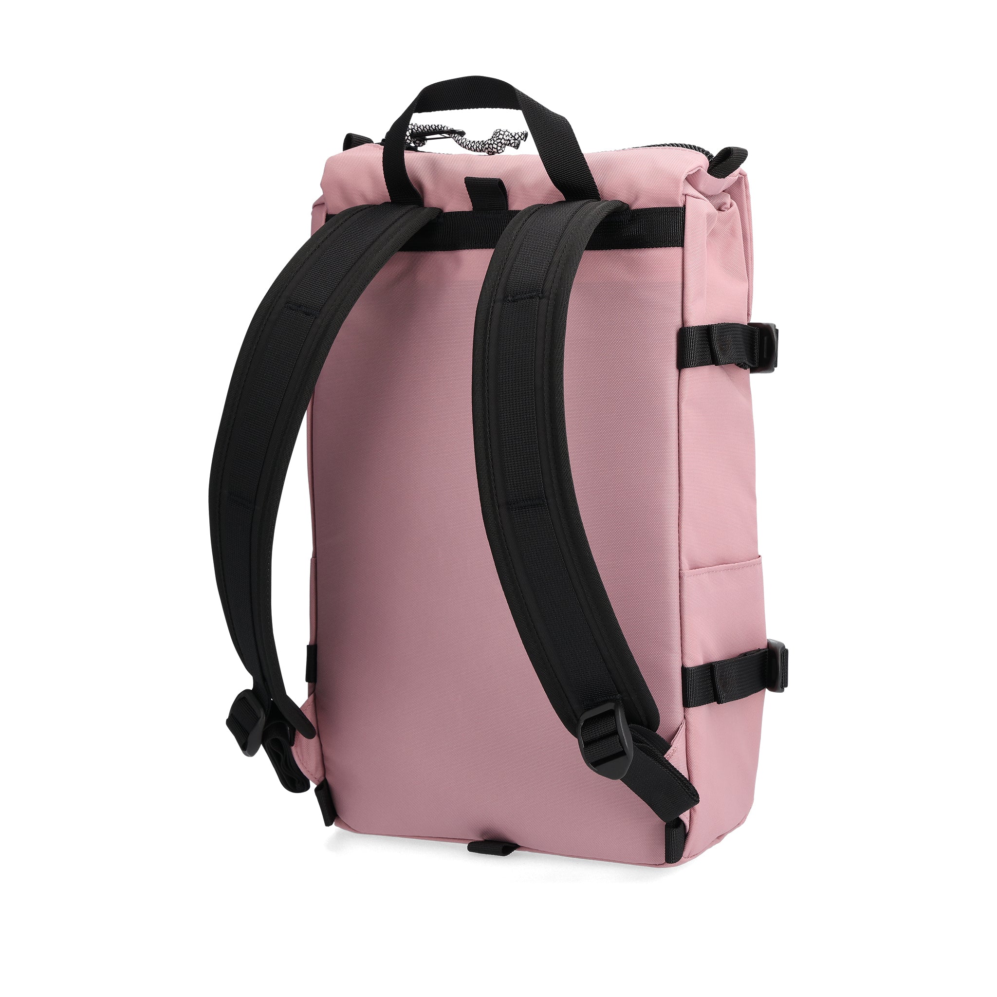 Back View of Topo Designs Rover Pack Mini in "Rose"