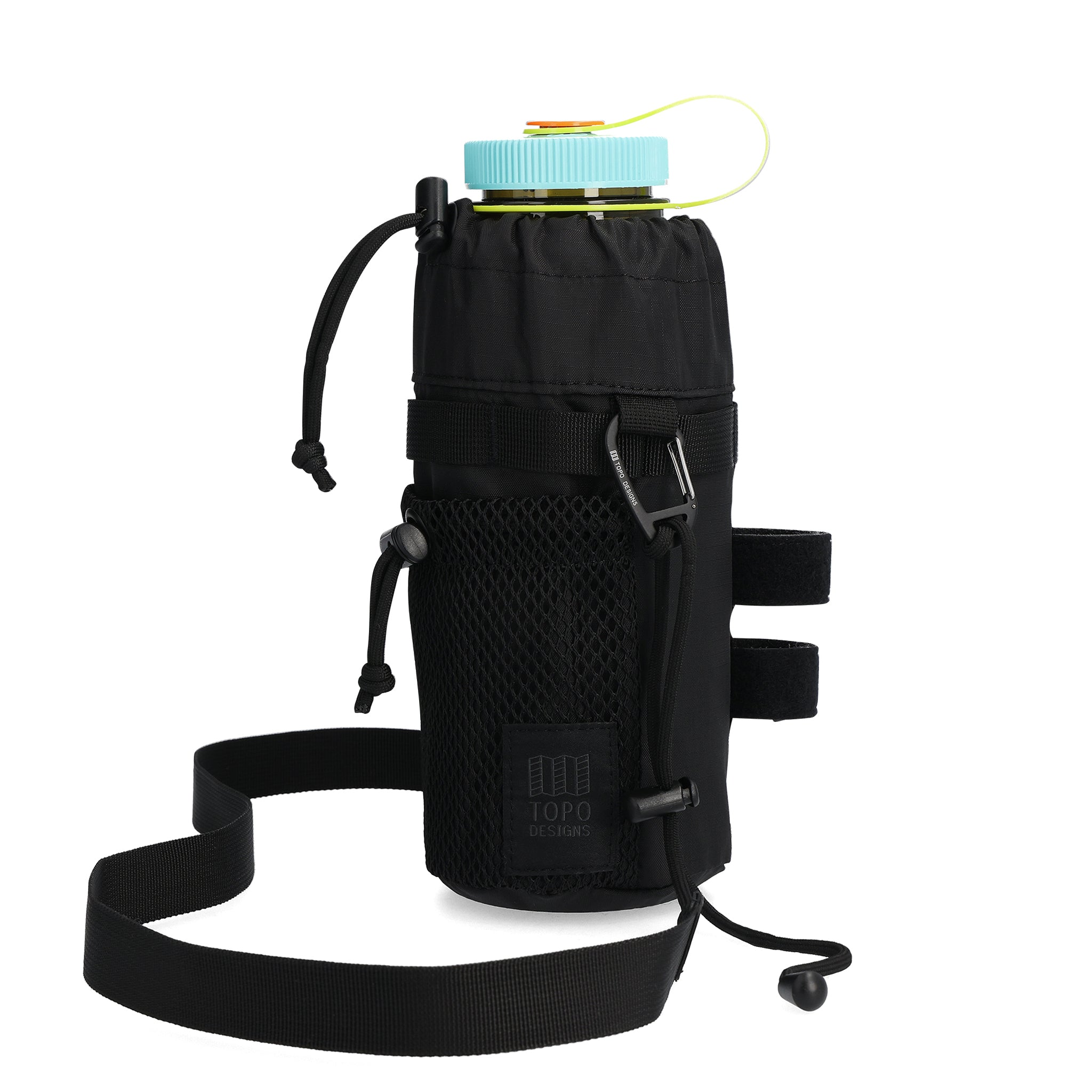Front View of Topo Designs Mountain Hydro Sling in "Black"