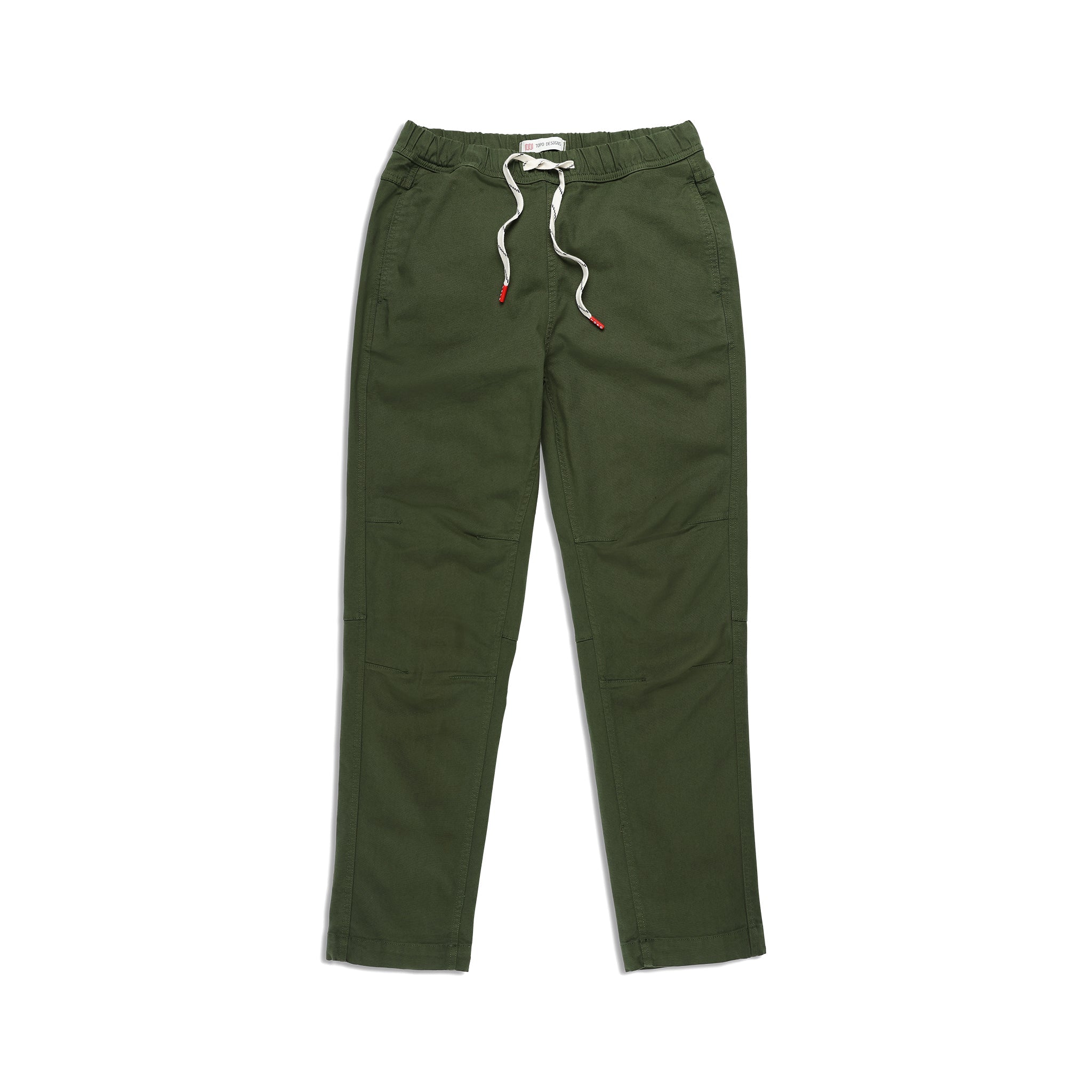 Front View of Topo Designs Dirt Pants Classic - Women's in "Olive"