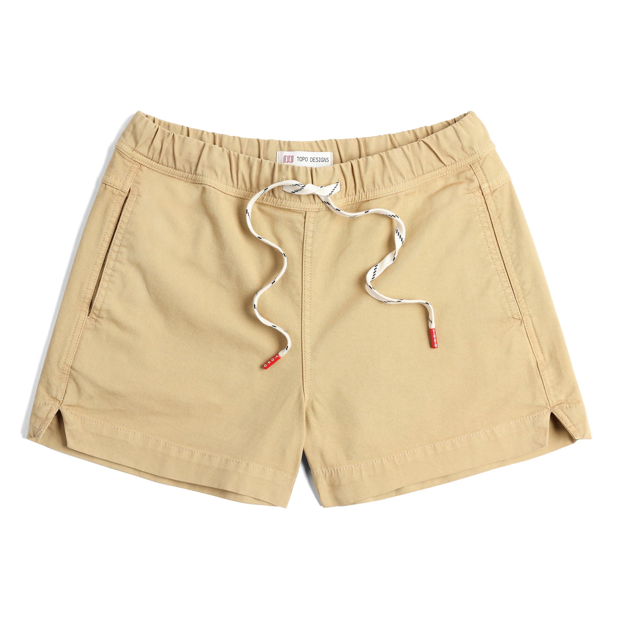 Front View of Topo Designs Dirt Shorts - Women's in "Sahara"