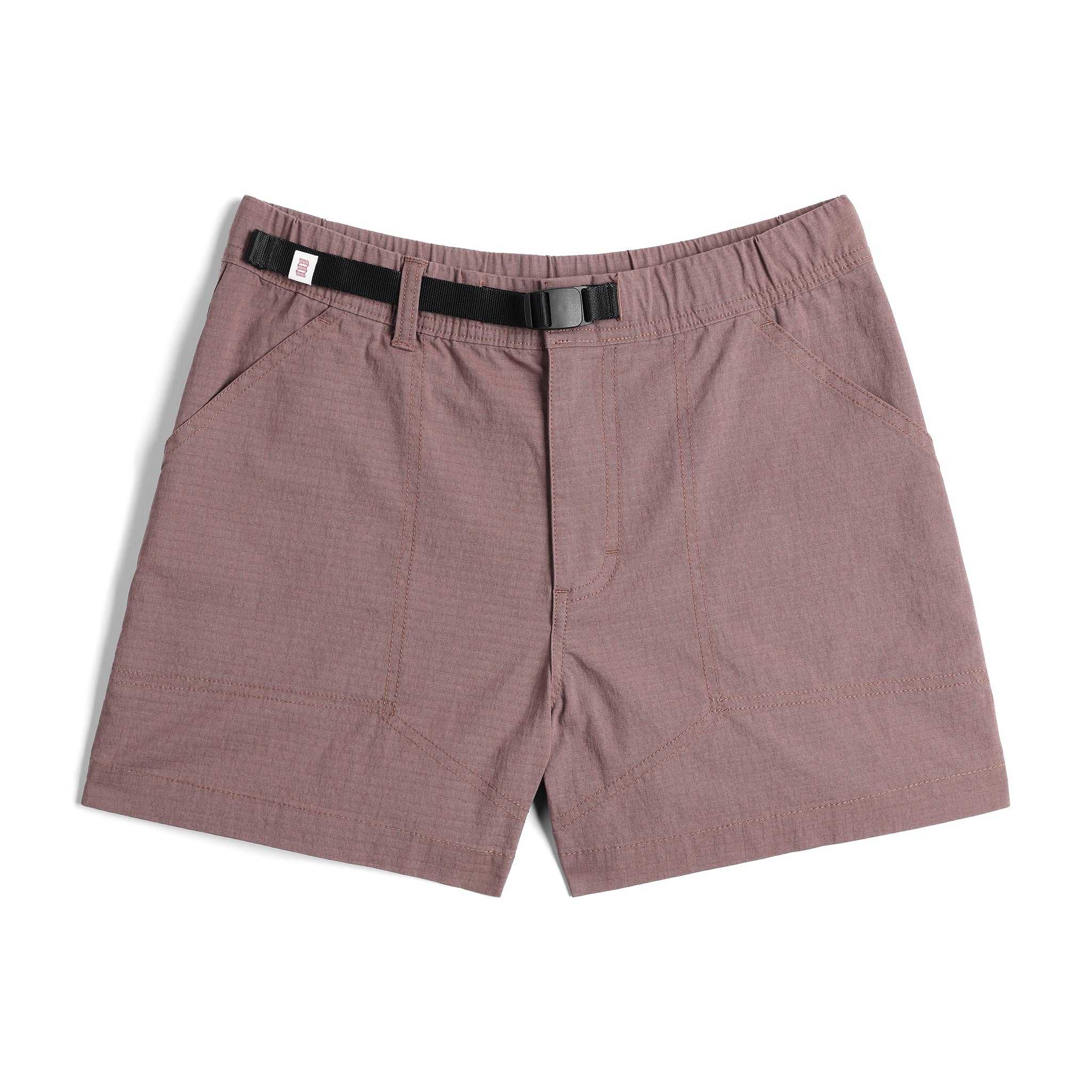 Front View of Topo Designs Mountain Short Ripstop - Women's in "Peppercorn"
