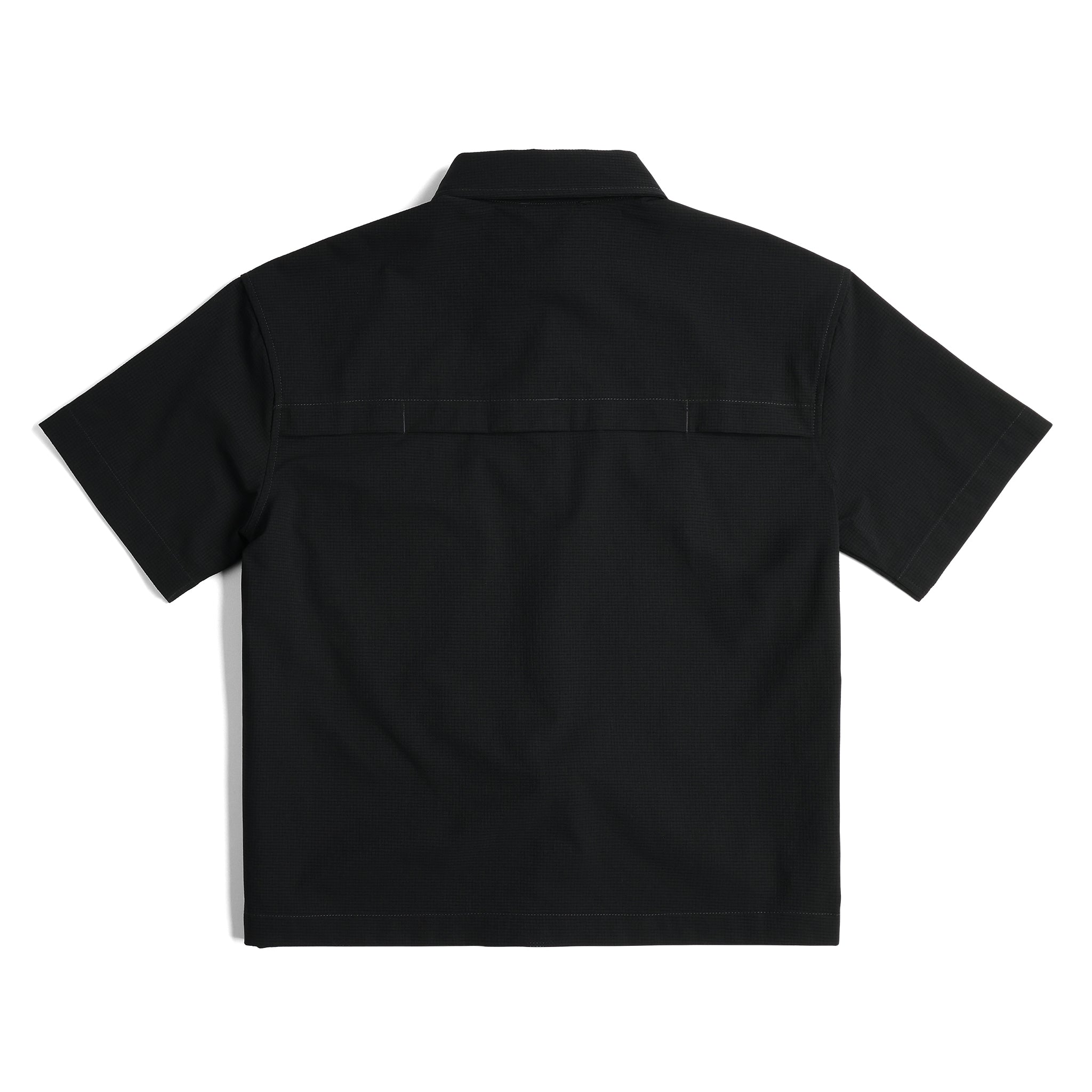 Back View of Topo Designs Retro River Shirt Ss - Women's in "Black"