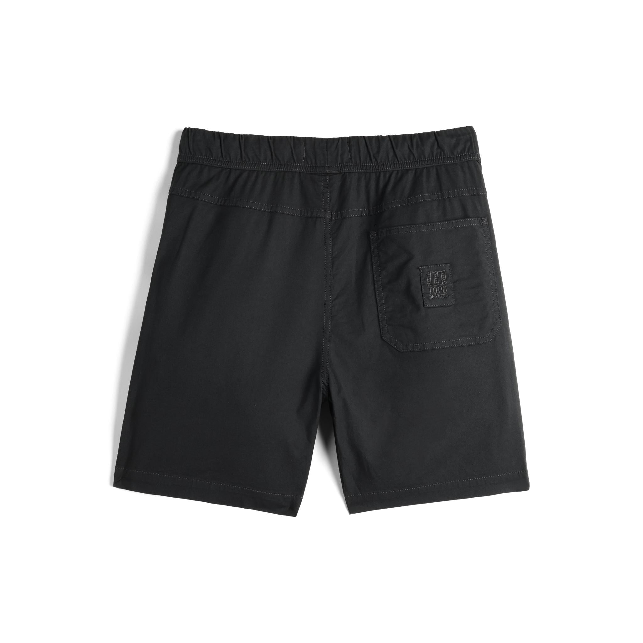 Back View of Topo Designs Desert Shorts - Men's in "Asphalt"