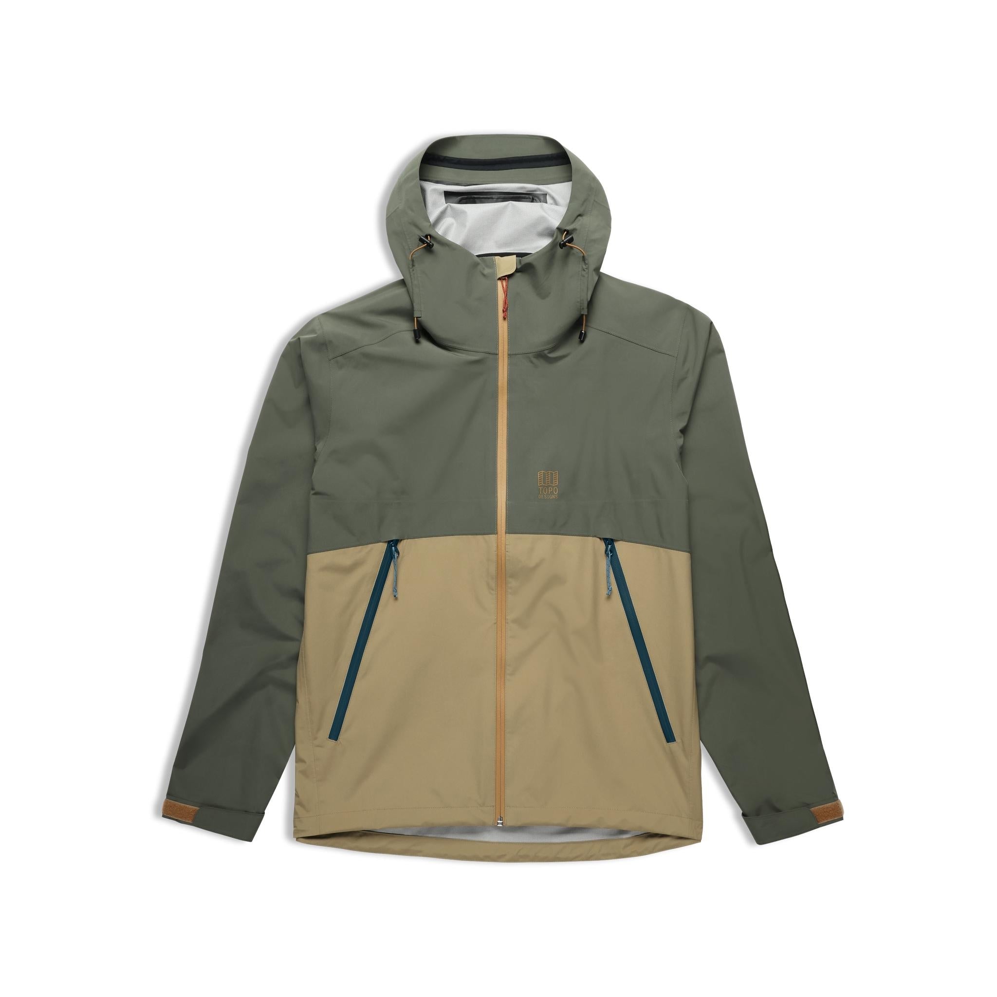 Front View of Topo Designs Global Jacket - Men's in "Beetle / Elmwood"