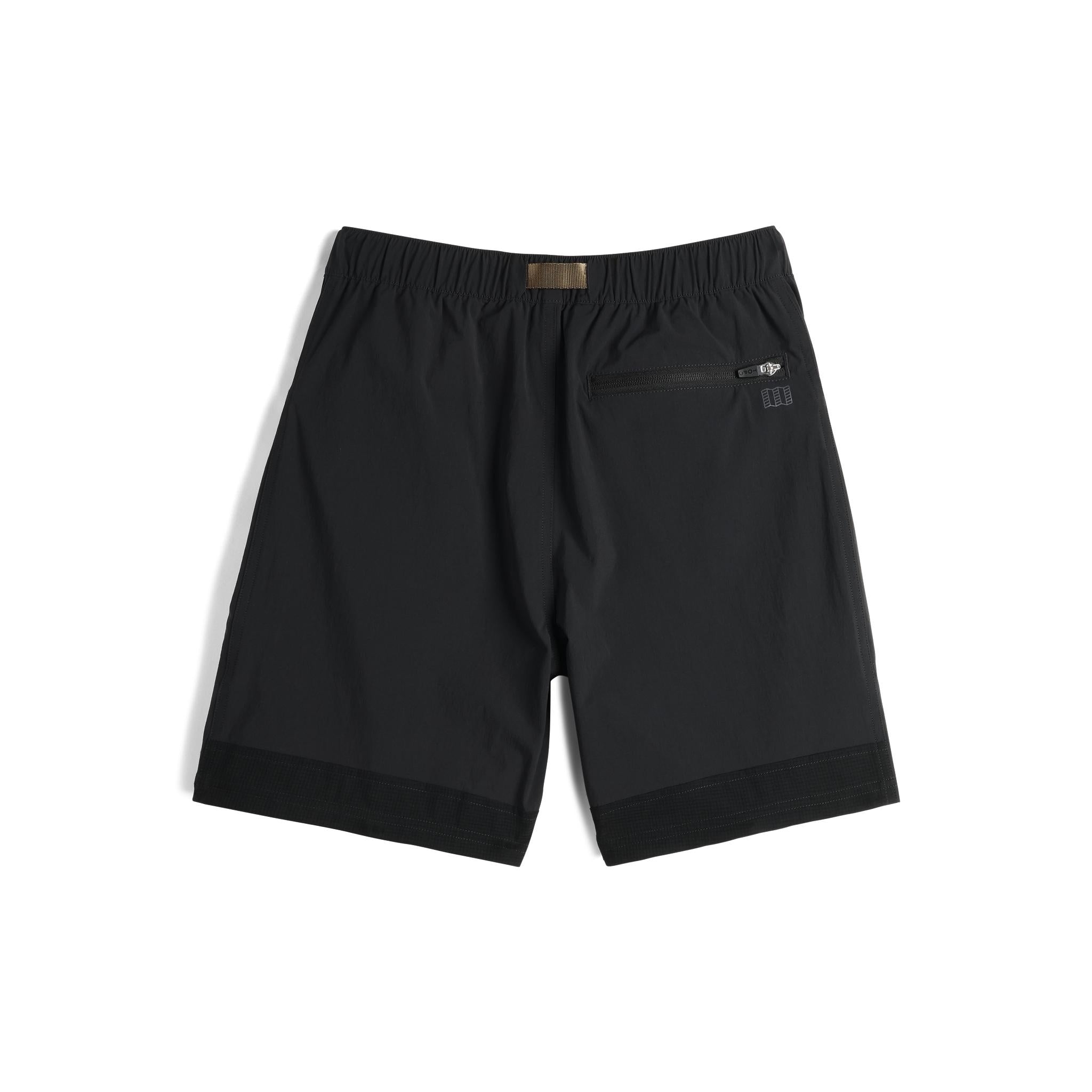 Back View of Topo Designs Retro River Shorts - Men's in "Black / Neutral"