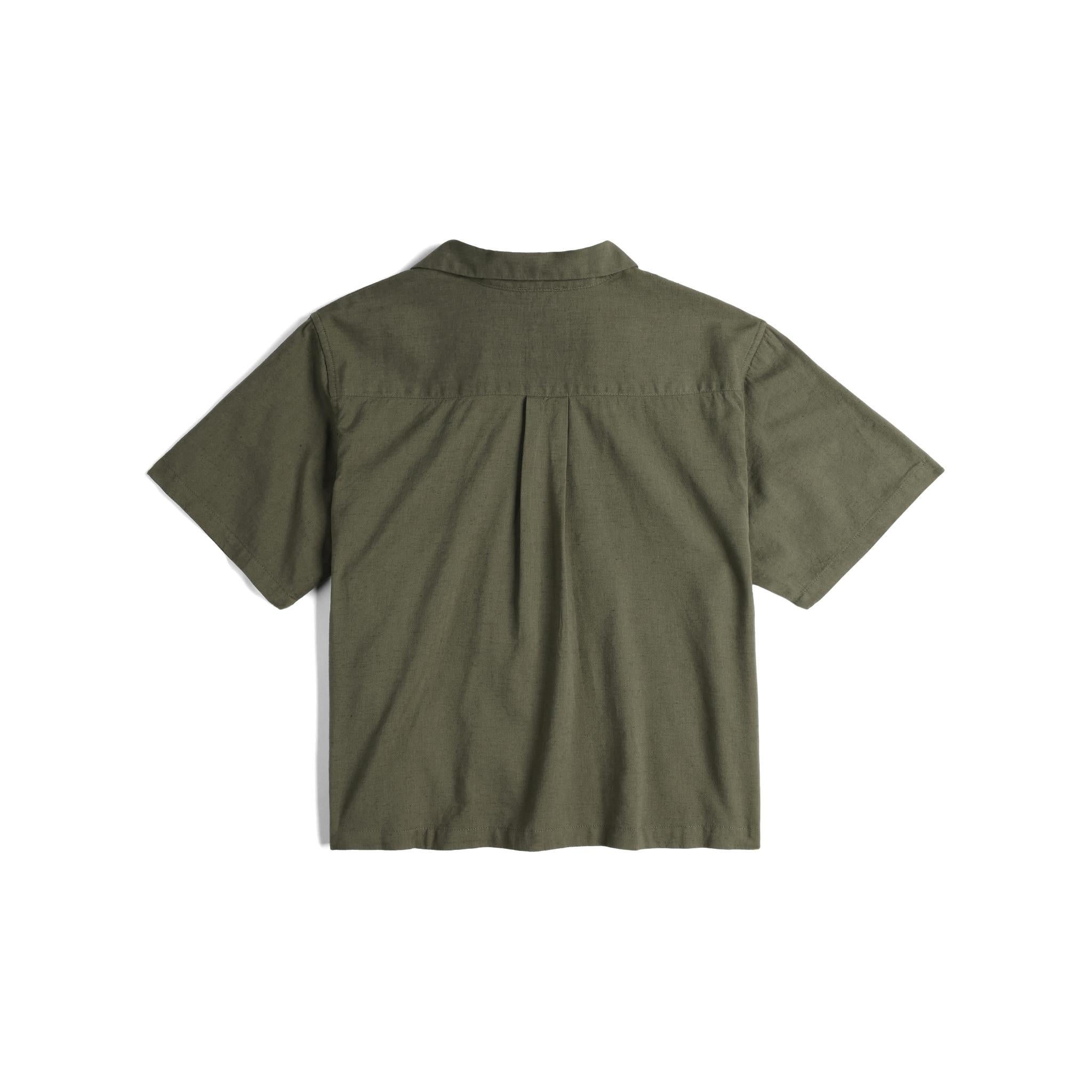 Back View of Topo Designs Daytripper Short Sleeve - Women's in "Beetle"