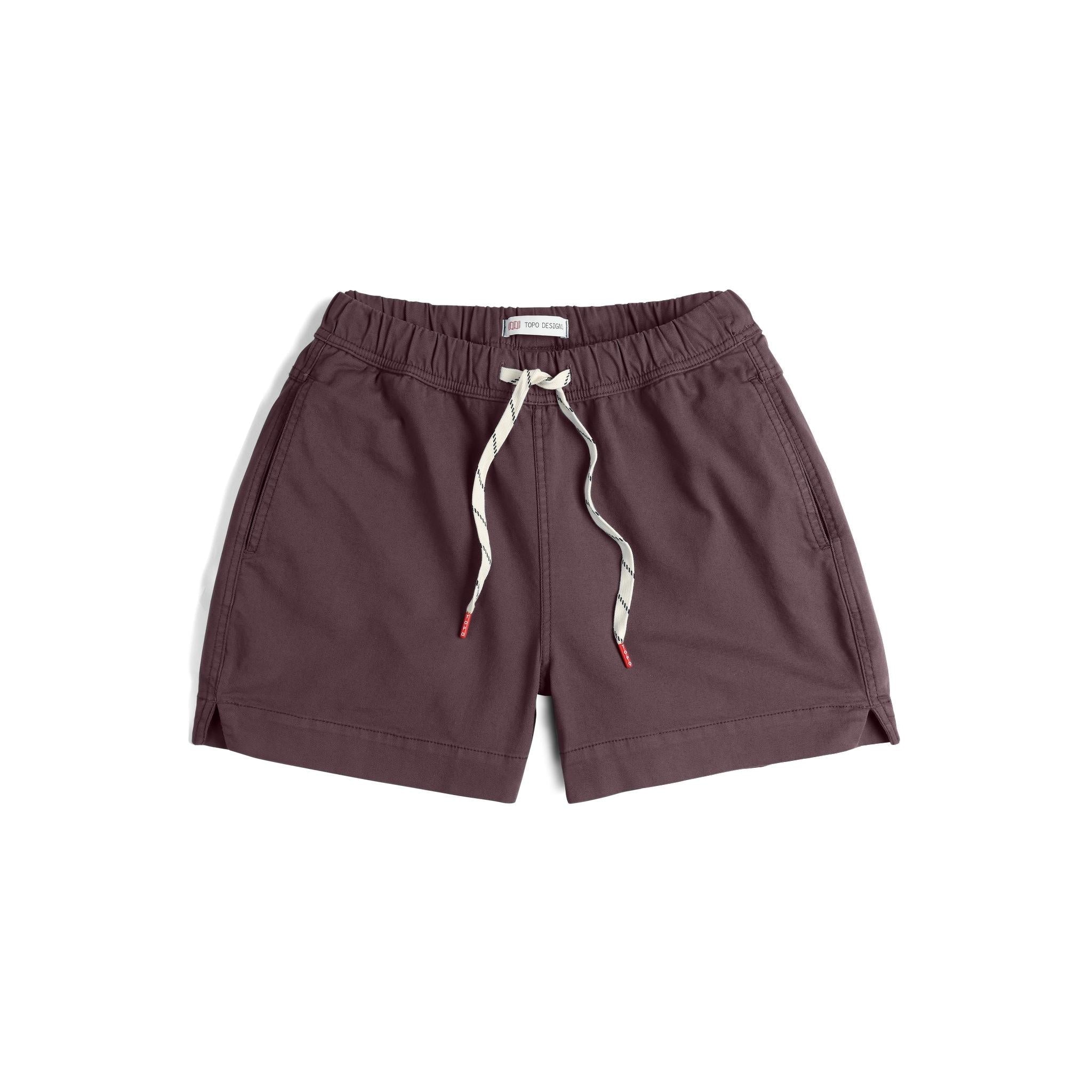 Front View of Topo Designs Dirt Shorts - Women's in "Huckleberry"