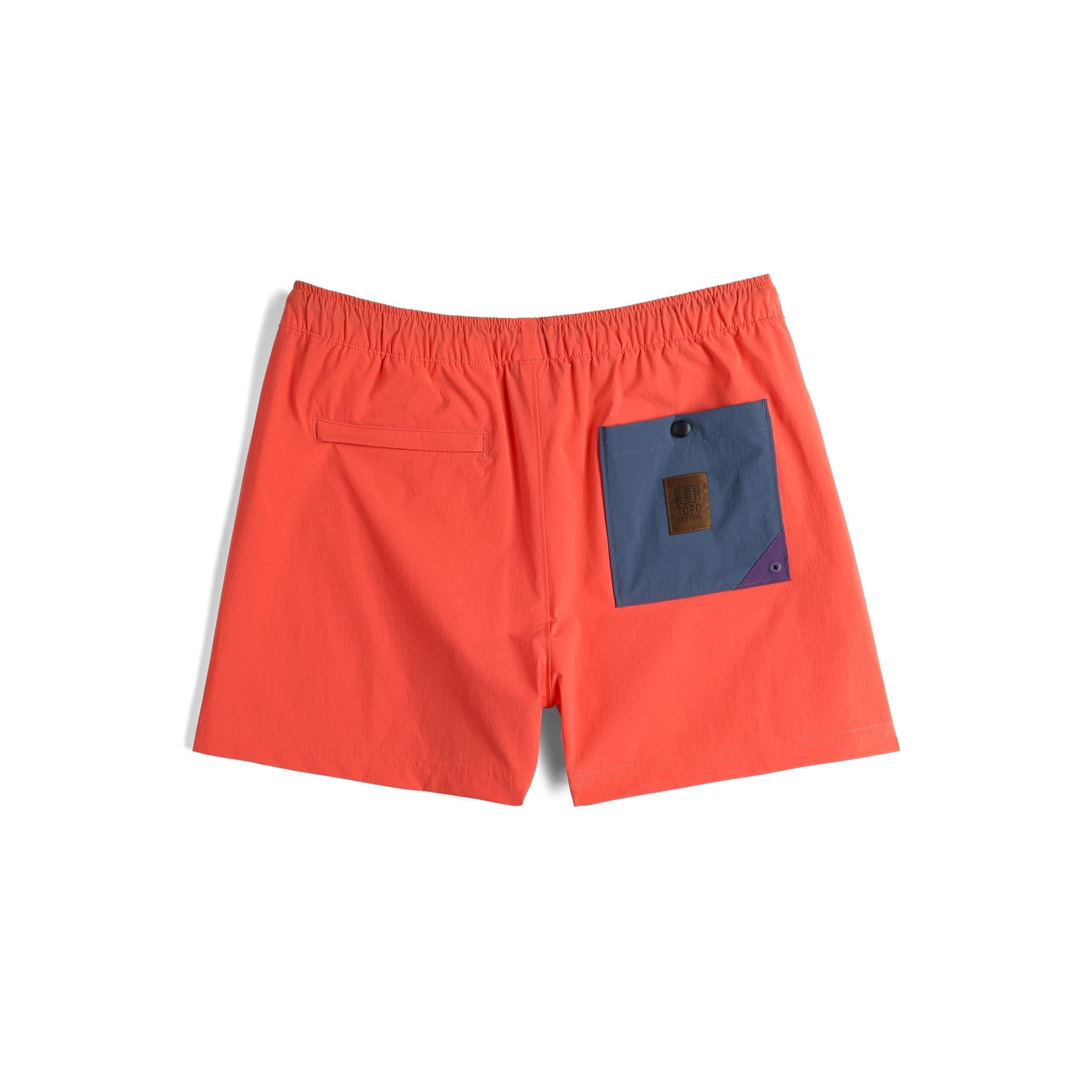 Back View of Topo Designs Mesa Shorts - Women's in "Emberglow"