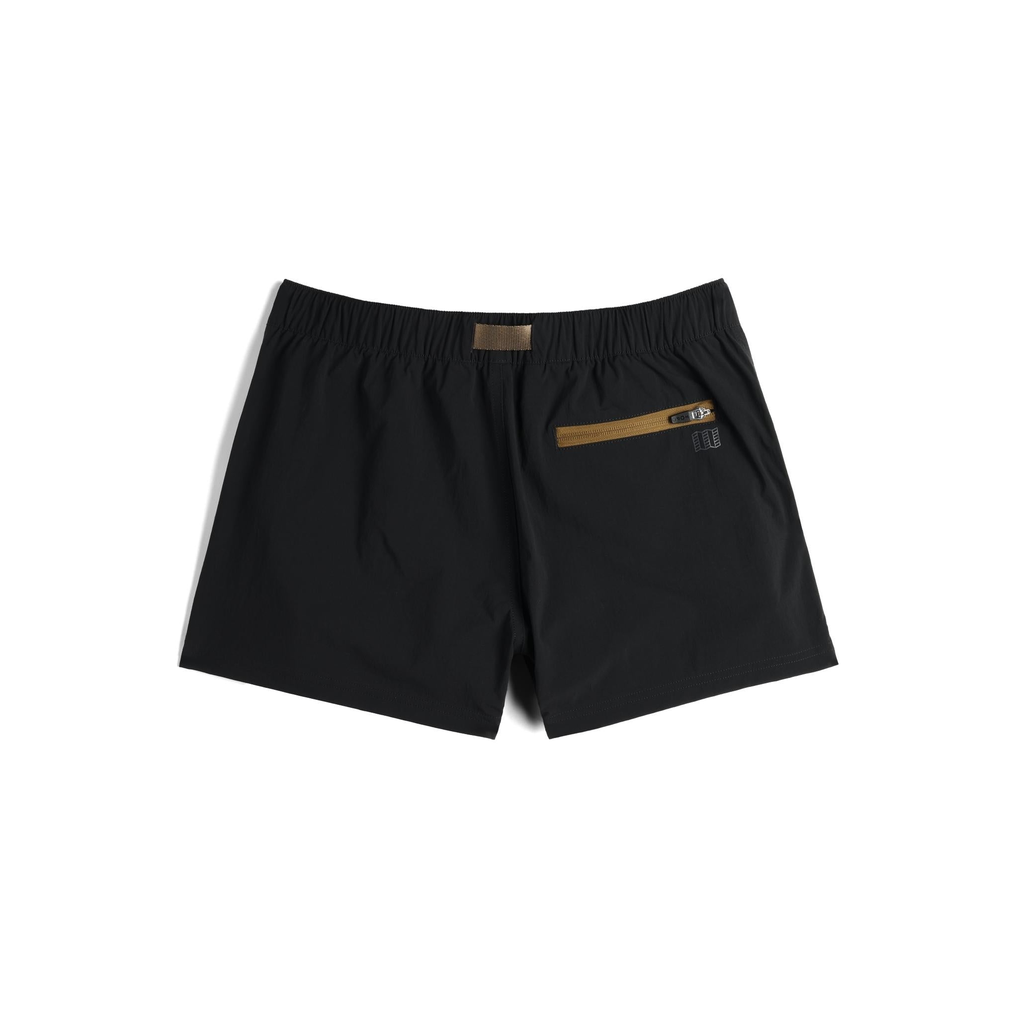 Back View of Topo Designs Retro River Shorts - Women's in "Black / Neutral"