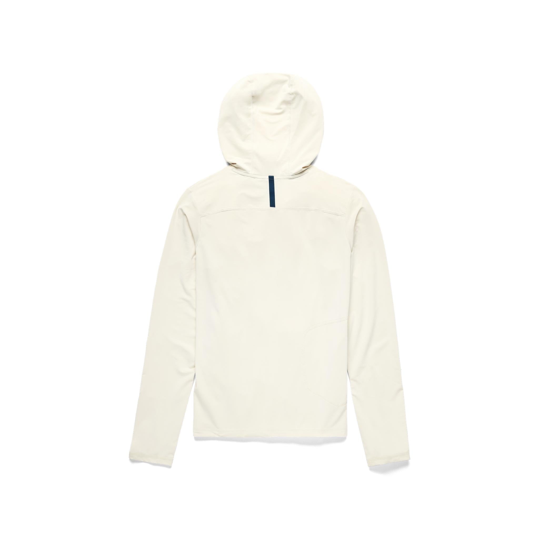 Back View of Topo Designs Sun Hoodie - Women's in "Bone White"