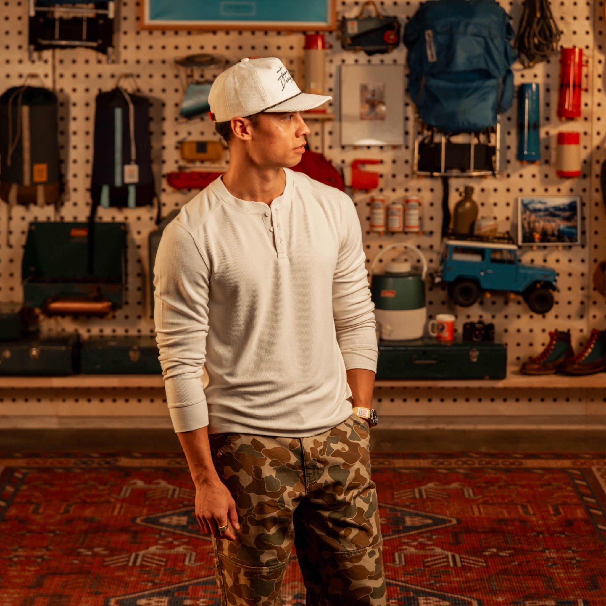 Global Waffle Henley - Men's vue 2 Topo Designs