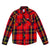 Topo Designs men's mountain organic cotton flannel shirt in "red multi" plaid
