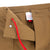 Topo Designs Men's Global Pants lightweight cotton nylon travel pants in Dark Khaki brown showing red internal drawstring