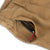 Topo Designs Men's Global Pants lightweight cotton nylon travel pants in Dark Khaki brown showing zipper hand pockets.