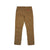 Back of Topo Designs Men's Global Pants lightweight cotton nylon travel pants in Dark Khaki brown.
