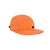 Topo Designs Nylon Camp 5-panel flat brim Hat in Rust pink orange.