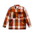 Topo Designs Women's Mountain Shirt Jacket in " Brown / Natural Plaid" Mustard brown natural white plaid