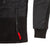 General detail product shot of the women's subalpine fleece in black showing zip pocket.