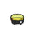 Interior of Topo Designs Hip Pack Classic fannypack bum bag in Black showing yellow lining and zipper pocket.