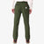Back shot of Topo Designs Men's Boulder lightweight climbing & hiking pants in "Olive" green on model.