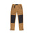 Topo Designs Men's Fleece Pants in "Dark Khaki / Black" brown with black knee and rear reinforcements.