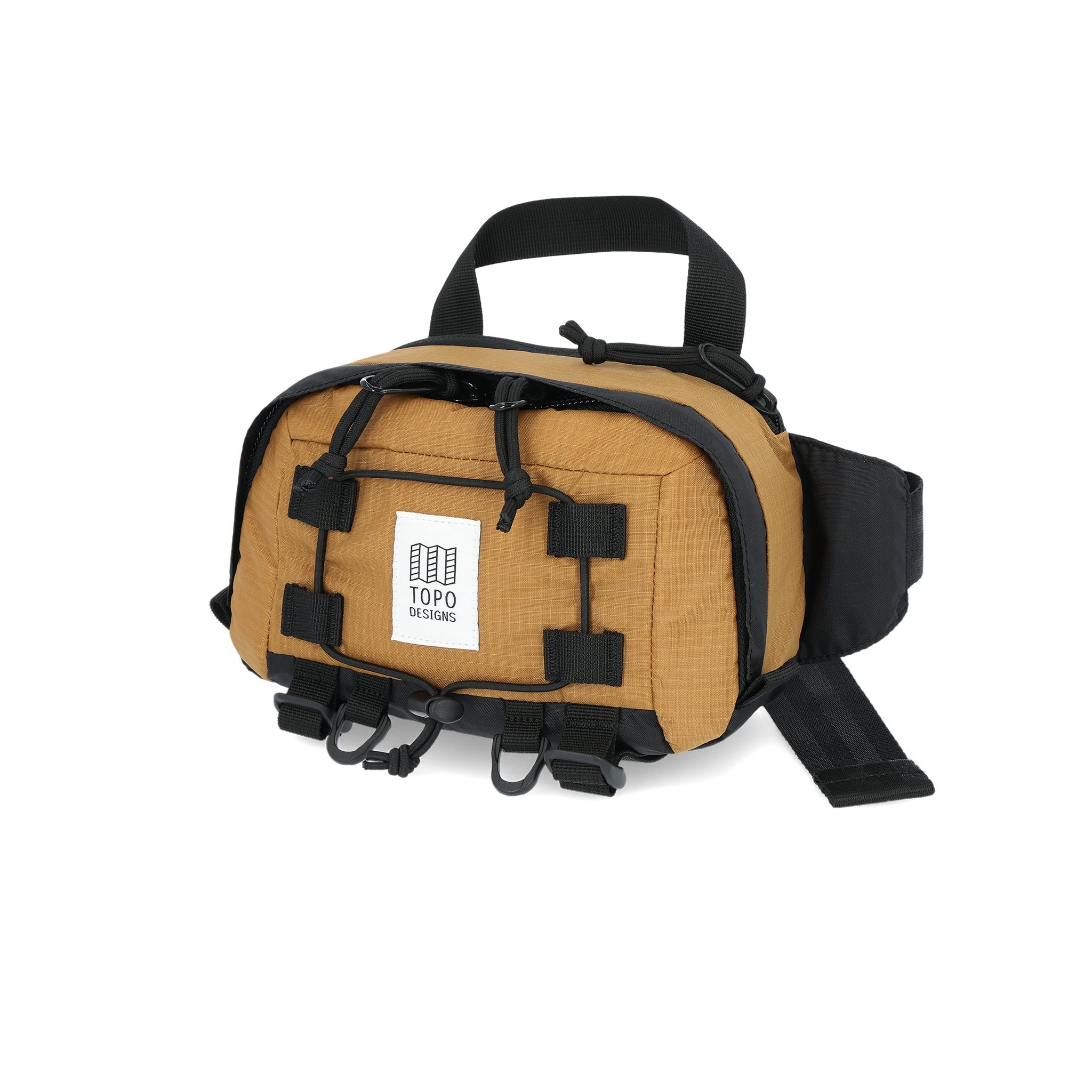 Topo Designs Mountain Hip Pack lumbar bum bag in Khaki brown.