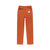 Back of Topo Designs women's boulder pants in "Brick" orange.