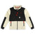 Topo Designs Women's Subalpine sherpa Fleece jacket in "Bone White / Black".