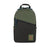 Topo Designs Light Pack laptop backpack in "Olive / Black - Recycled" green.