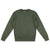 Topo Designs Men's Dirt Crew sweatshirt in 100% organic cotton in "olive" green.