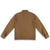 Back of Topo Designs Men's Dirt shirt Jacket 100% organic cotton in "Dark Khaki".