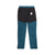 Back of Topo Designs Men's Fleece Pants in "Pond Blue / Black" with black knee and rear reinforcements.