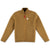 Topo Designs Men's Sherpa Jacket in "Dark Khaki" brown showing DWR side.