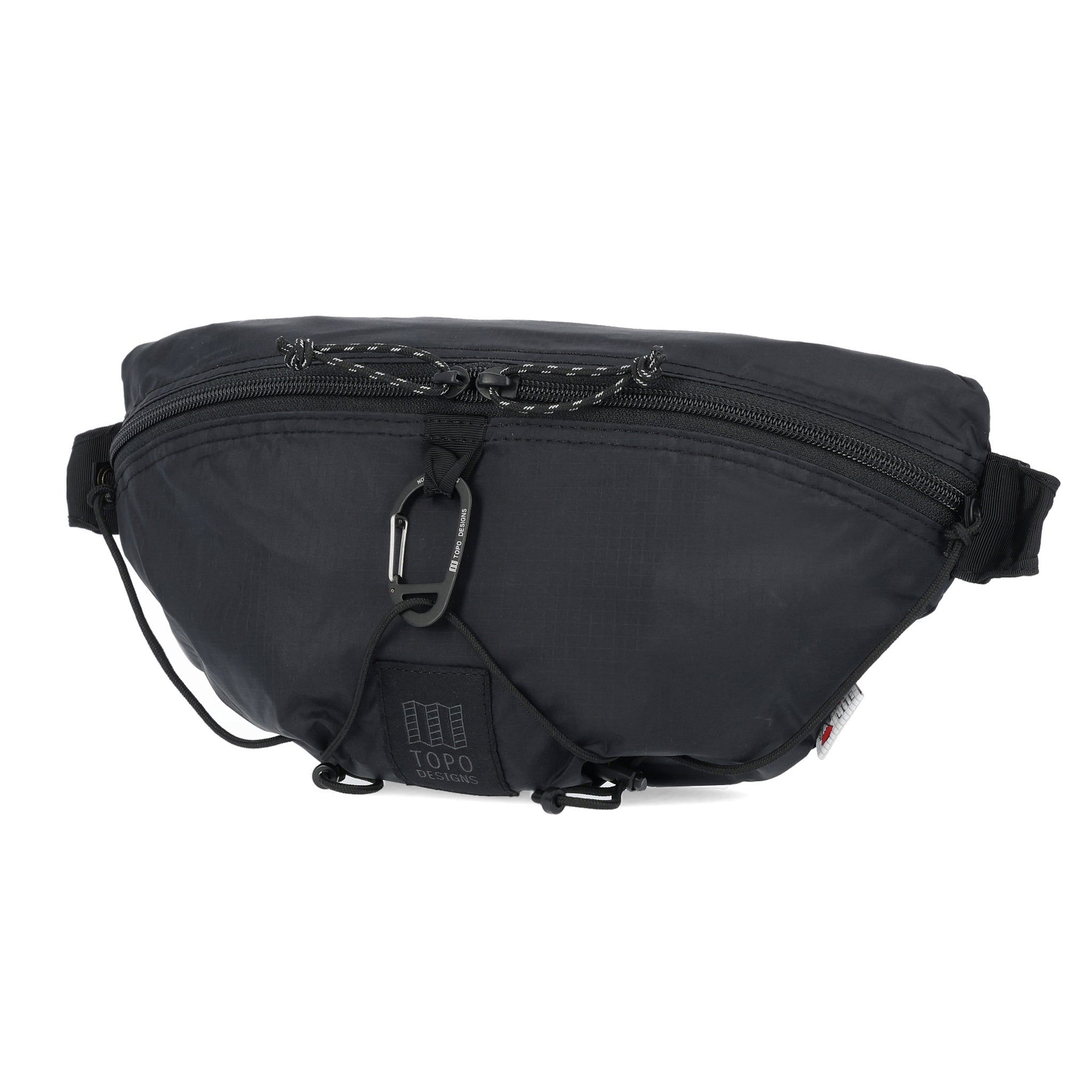 Topo Designs TopoLite Hip Pack Ultralight fanny pack crossbody bum bag in "black"