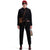 Front model shot of Topo Designs Women's Dirt Jacket 100% organic cotton shirt jacket in "black"