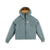 Topo Designs Women's Puffer Primaloft insulated Hoodie jacket in "slate" blue.