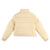 Back of Topo Designs Women's Puffer recycled insulated Jacket in "Sand" white