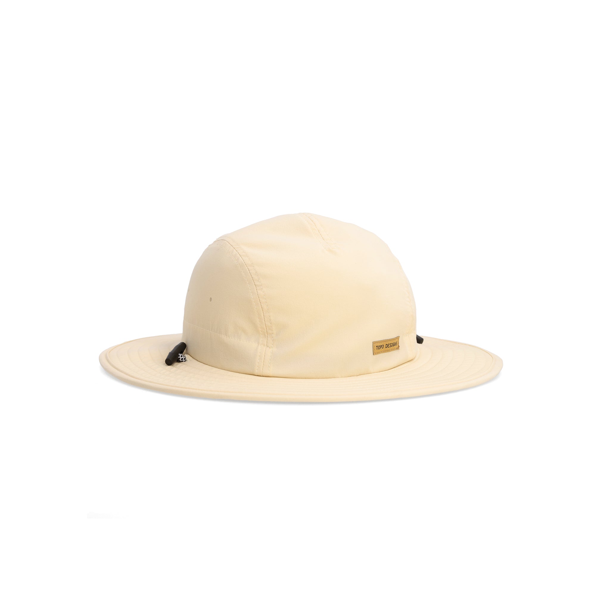 Topo Designs Sun Hat with original logo patch in "Sand".
