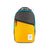 Topo Designs Light Pack laptop backpack in yellow "Mustard / Ripstop / Turquoise - Recycled" blue.
