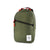 Topo Designs Light Pack laptop backpack in Olive green.