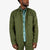 Topo Designs Men's Dirt shirt Jacket in "Olive" green on model.