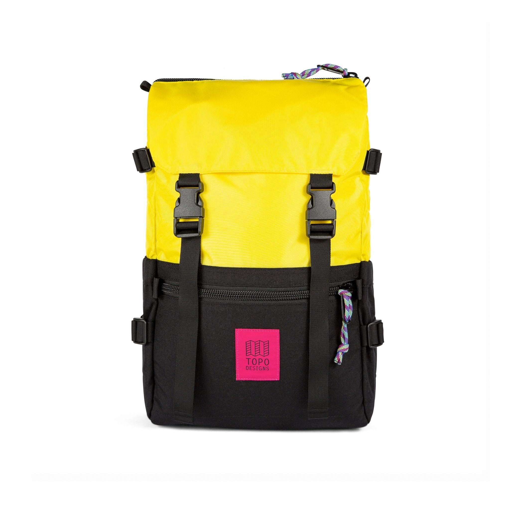 Front Product Shot of the Topo Designs Rover Pack Classic in Yellow/Black