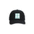 Topo Designs 5 Panel Snapback Hat 4 Square embroidered logo on black.