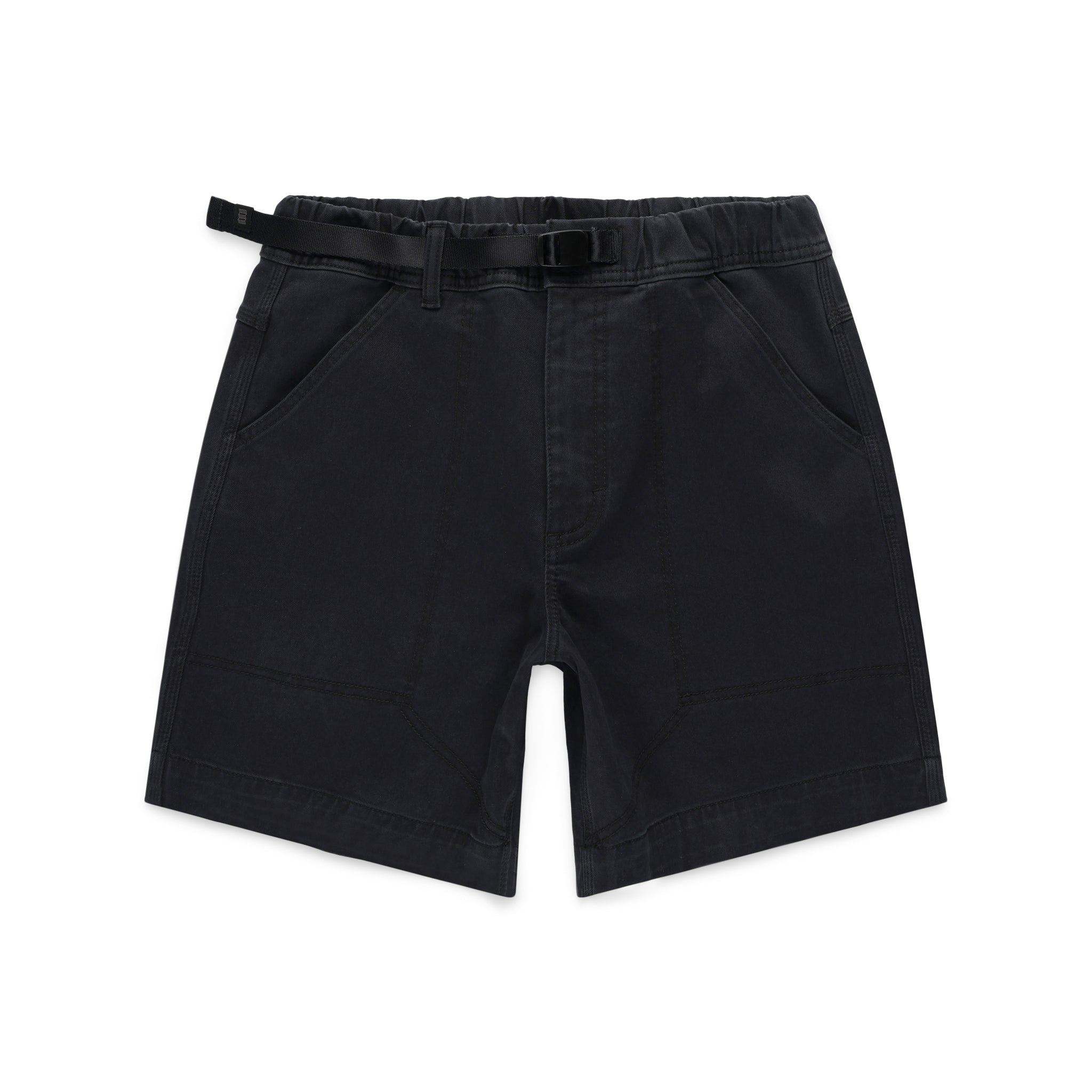 Topo Designs Men's Mountain organic cotton Shorts in Black.