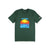 Topo Designs Men's Reflecting Peaks short sleeve graphic t-shirt in 100% organic cotton forest green.