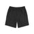 Back zipper pocket on Topo Designs Men's Tech Shorts Lightweight 4-way stretch in "Black".