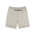 Back zipper pocket on Topo Designs Men's Tech Shorts Lightweight 4-way stretch in "Light Gray".