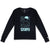 Topo Designs Women's Arcade Mountain Tee Long Sleeve 100% organic cotton graphic logo t-shirt in black