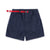 Topo Designs Women's Mountain Shorts in organic cotton "Navy" blue.